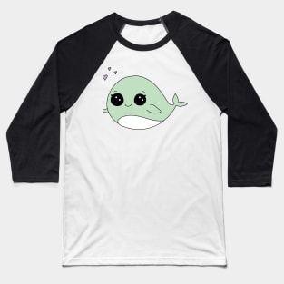 Cute Whale Kawaii Baseball T-Shirt